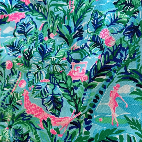 🌴 Lilly Pulitzer 14 ⛳️ Luxetic Monica golf skort Blue Horizon Par Fection UPF50 - Picture 15 of 15